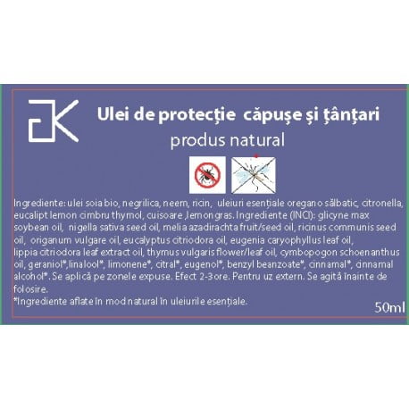 Kigam Ulei natural Protecție Căpușe și Țânțari (50 ml) 2
